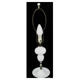 Hobnail Milkglass Lamp 22'T