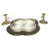 Godinger Silver-Plated 4 Section Divided Dish