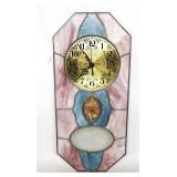 Stained Glass Clock 9.5'Wx21.5'T