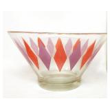 Anchor Hocking Harlequin Atomic Glass Bowl