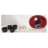 Sakura Santa Ceramic Bowl,Noel Card Box