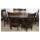 Kitchen Table w/6 Chairs & 2 Leafs