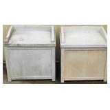 2 Suncast Storage Bins: 22'W x 17'D x 19'T