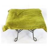 Mid Century Foot Stool Metal Legs 22'x22'x14.5'T