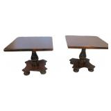Mid Century End Tables 19.5'x19.5'x16.5'T