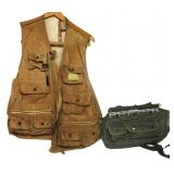 Fly Fishing Vest W/Fishing Bag