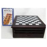 Game Board W/6 Complete Games/Mancala Game