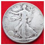 1944P Walking Liberty Silver Half Dollar