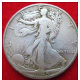 1945S Walking Liberty Silver Half Dollar