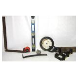 Miter Box,Level,Tire,Nail Puller,Carpenters Square