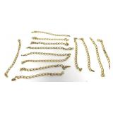 12 Qty Gold Tone Bracelets