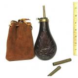 Black Power Flask w/Black Powder