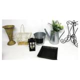 Metal Vase,Watercan,Basket,Tealight,Tin Bucket