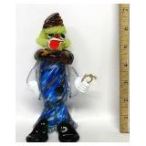 Vtg Murano Style Art Glass Clown Figurine