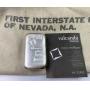 10oz Troy Valcambi Suisse Cast Silver Bar w/ Assay