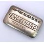 10oz Engelhard Silver 'P' Bar .999, Old Pour Vtg