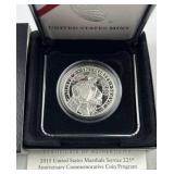 2015 Silver Proof US Marshals Commem. 90%