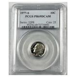 1977-S Roosevelt Dime, PCGS PR69DCAM