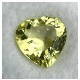 6.5 Carat Heart Shaped Peridot Gemstone