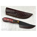Handmade Steel Fixed Blade Knife w/ Sheath