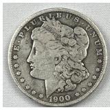 1900-O Morgan Silver Dollar, US $1 Coin, 90%
