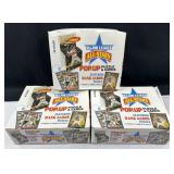 (3) 1986 Donruss Major League All-Stars Boxes