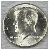 1964 JFK 90% Silver Half Dollar, Uncirculated