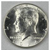 1964 JFK 90% Silver Half Dollar, Uncirculated