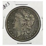1883 Morgan Silver Dollar, US $1 Coin, 90%
