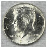1964 JFK 90% Silver Half Dollar, Uncirculated