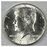 1964 JFK 90% Silver Half Dollar, Uncirculated