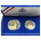 1986 Silver Proof Dollar, Ellis Island + Clad