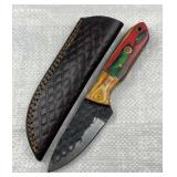 Handmade Steel Fixed Blade Knife w/ Sheath