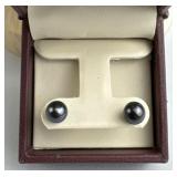 14K Yellow Gold & Saltwater Pearl Post Earrings