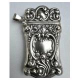 925 Silver Vtg. Art Nouveau Match Safe/Vesta Case