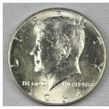1964 JFK 90% Silver Half Dollar, Uncirculated