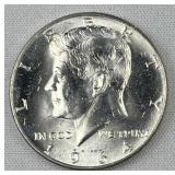 1964 JFK 90% Silver Half Dollar, Uncirculated