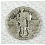 1927 Standing Liberty Silver Quarter, US 90%