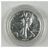 1934 Walking Liberty Silver Half Dollar, Cleaned