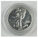 1935 Walking Liberty Silver Half Dollar, Cleaned
