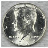 1964 JFK 90% Silver Half Dollar, Uncirculated