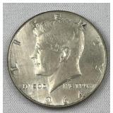 1964 JFK 90% Silver Half Dollar, Uncirculated