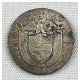 1930 Silver Panama 1/10 Balboa Coin