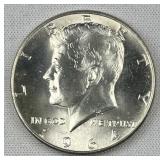 1964 JFK 90% Silver Half Dollar, Uncirculated