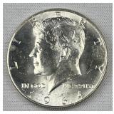1964 JFK 90% Silver Half Dollar, Uncirculated
