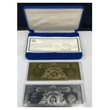 Year 2000 Gold & Silver Leaf $2 Large Notes