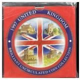 1997 United Kingdom Brilliant Unc. Coin Set, New
