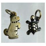 Pair of James Avery Stamped Charms