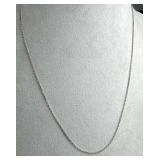 14K White Gold Necklace Chain