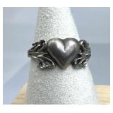 925 Silver Vintage Heart Ring 925 Silver Vintage Heart Ring